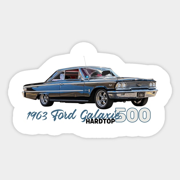 1963 Ford Galaxie 500 Hardtop Sticker by Gestalt Imagery